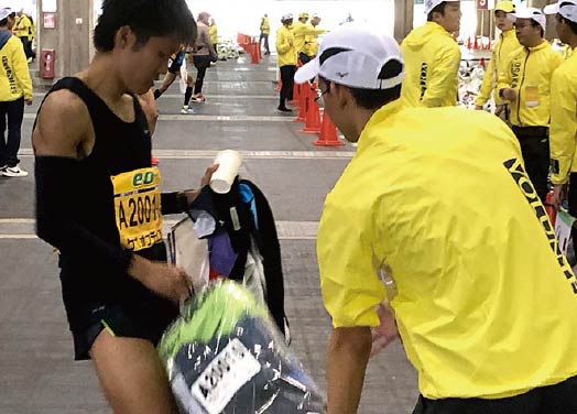ボランティア活動中